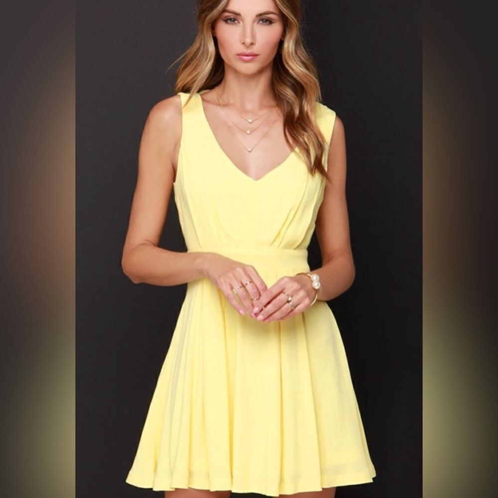 LULU's Heavens  Adore Yellow Backless Dress - Picture 6 of 7